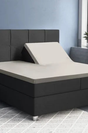 Splittopper Satijn Hoeslaken Crème 160 x 200 Premium