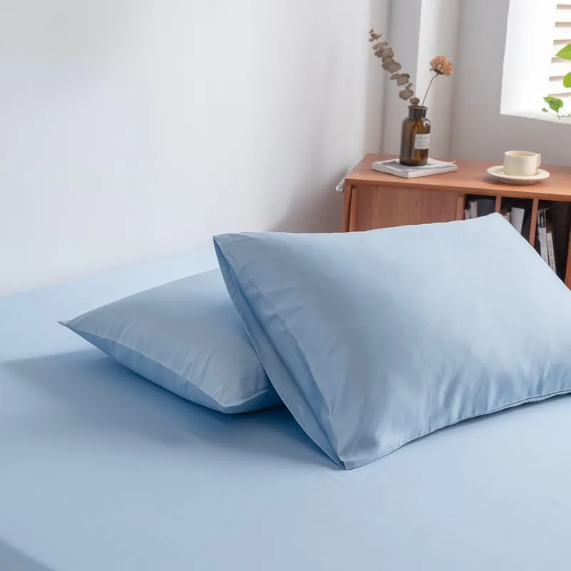 Boomba Premium bamboe kussenslopen 100% bamboe Sky Blue Betrouwbaar