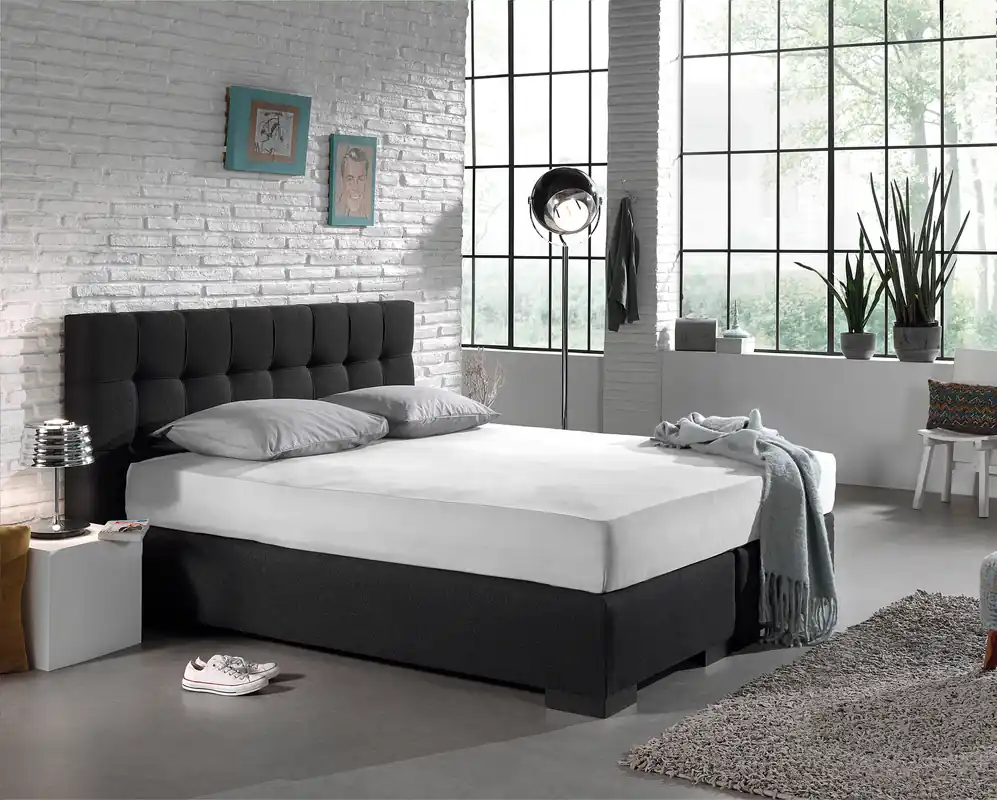Enkel Jersey hoeslaken 135 g/m² wit 80/100 x 200 cm Merkproduct