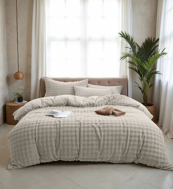Speciale Aanbieding Pom Pom beige 200 x 220