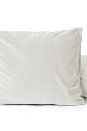 Aanbieding Velours 2-in-1 kussenslopen crème