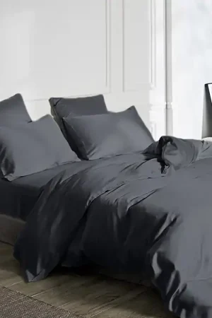 Uitverkoop 100% bamboe antraciet 240 x 200/220