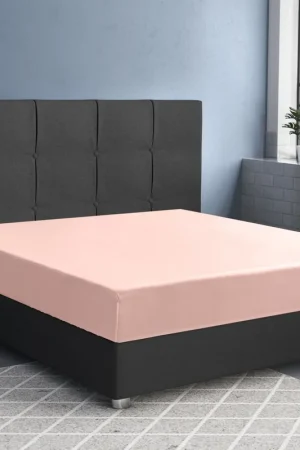 Weekendaanbieding Satijnen Hoeslaken Roze 90 x 220