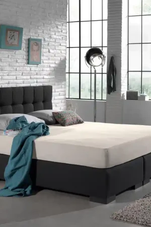 Dubbel jersey 220 gr. hoeslaken crème 190/200 x 220/230 Koop Online