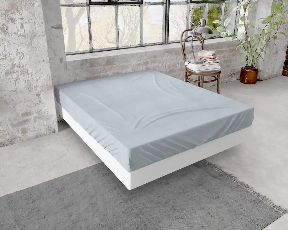 Koop Vandaag Premium flanellen hoeslaken grijs 160 x 200/210