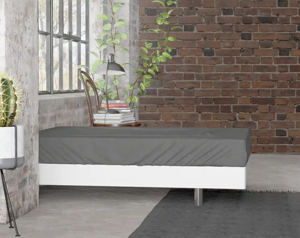 Rechtstreeks Van De Fabrikant Premium flanellen hoeslaken antraciet 200 x 200/220