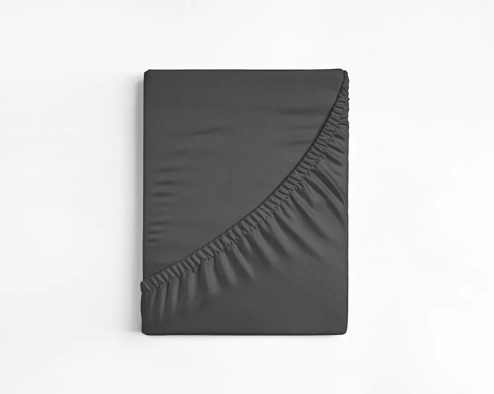 Katoenen hoeslaken antraciet 80 x 200 Beperkte Voorraad