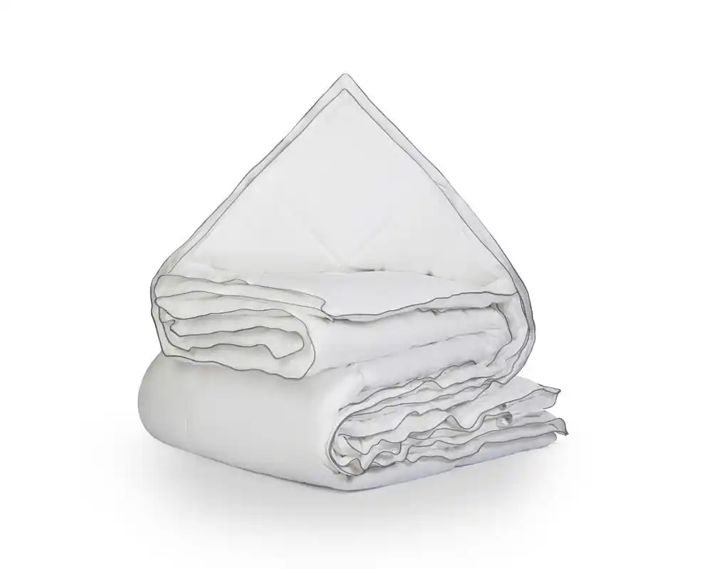 Superprijs Percale katoen-touch 4-seizoenen dekbed wit - 140x220