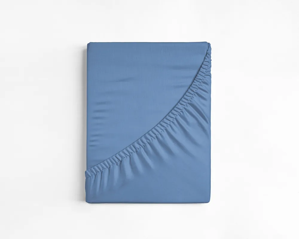 Hete Deal Katoenen Hoeslaken Blauw 120 x 200