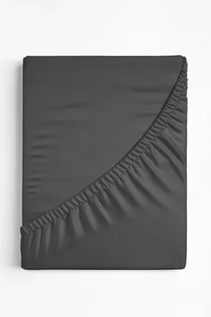 Katoenen Topper Hoeslaken Antraciet 90 x 220 Bestseller