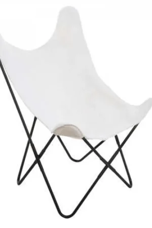 Speciale Aanbieding Vlinderstoel - Fauteuil - Wit
