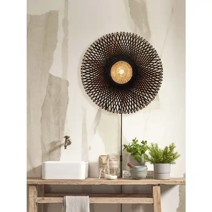 Shop Nu Wandlamp - Kalimantan - Zwart - Good&Mojo