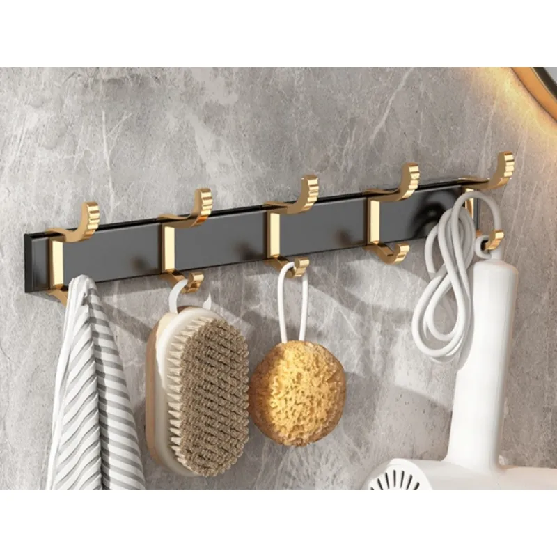 Koop Online Wandkapstok - Handdoekrek - Zwart/Goud - Gilded Hangings