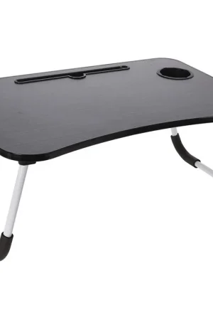 Opklapbare Laptoptafel - Bedtafel - 60x40 cm - Zwart Beste Prijs