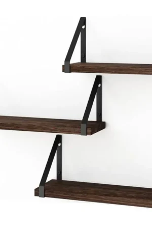 Wandplank Zwevend - Set van 3 - 40/35/30 x 12 cm - Vintage Beperkte Voorraad