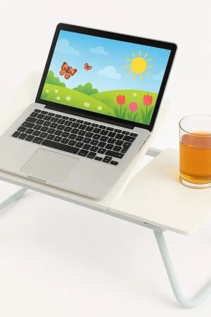 Bedtafel Verstelbaar - Wit - Laptoptafel - Ontbijttafel Betrouwbaar