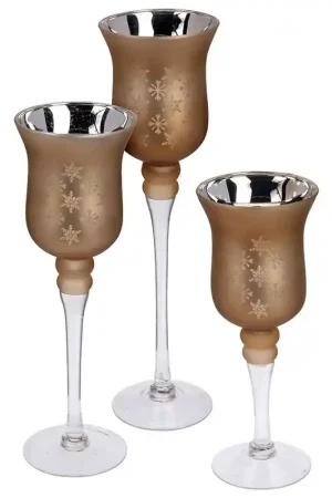 Shop Nu Home & Styling Set van 3 luxe kandelaren