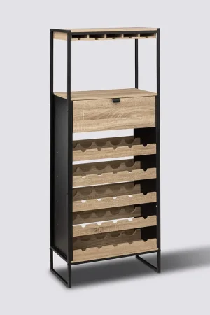 Barkast - Flessenrek - 25 Flessen - Natuurlijk - Aliaj Flitsaanbieding