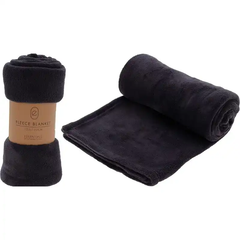 Fleece Deken - 125x150 - Donkergrijs Must-Have