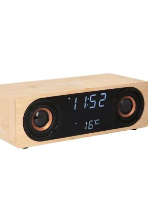Wekker Klassieke BT-luidsprekerradio met. Telefoonoplader Gereduceerde Prijs