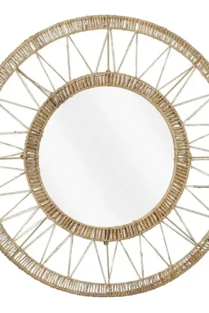 Wandspiegel Lichtbruin Jute – Handgemaakt Koopje