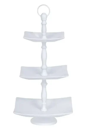 3 laags etagere wit Lage Kosten