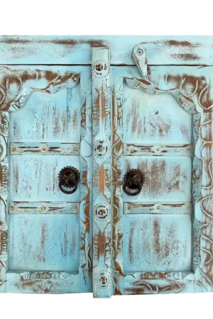 Badkamer wandkastje blauw Koopje