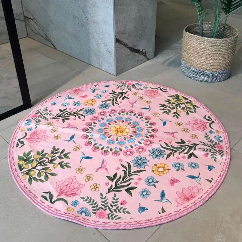 Must-Have Badmat Garden roze - rond