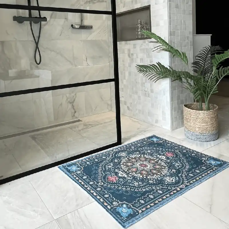 Badmat Wonder dark blue Weekendaanbieding