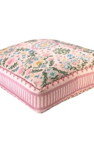 Premium Roze poef PET Garden
