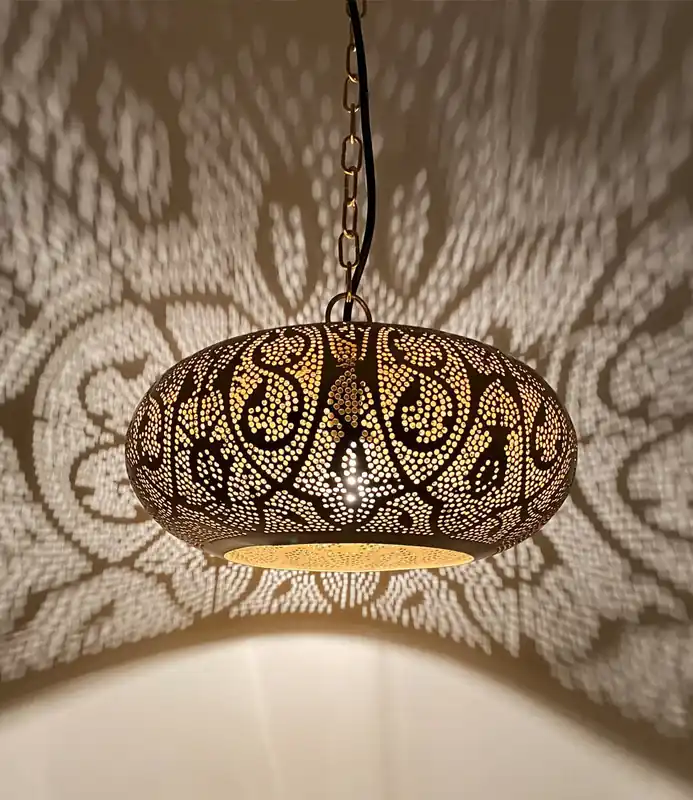Voordeelprijs Gouden kleine ufo hanglamp