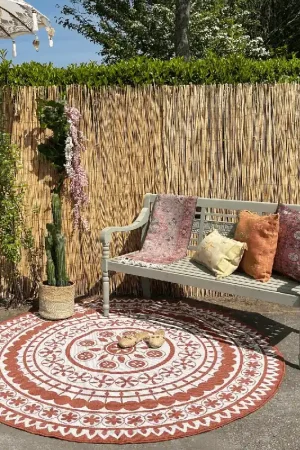 Wonder RugsJute buitenkleed terra rond Op = Op