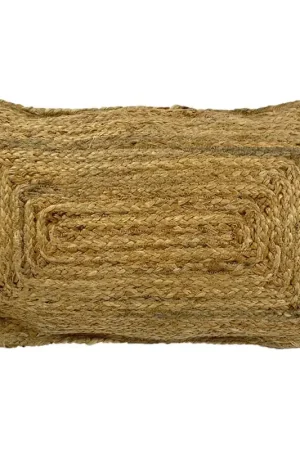 Aanbieding Jute kussen franjes - rug kussen