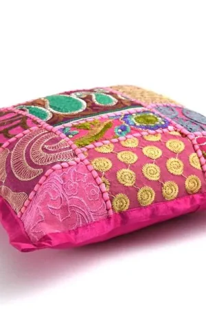 Kinderkussentje roze patchwork Voordeelprijs