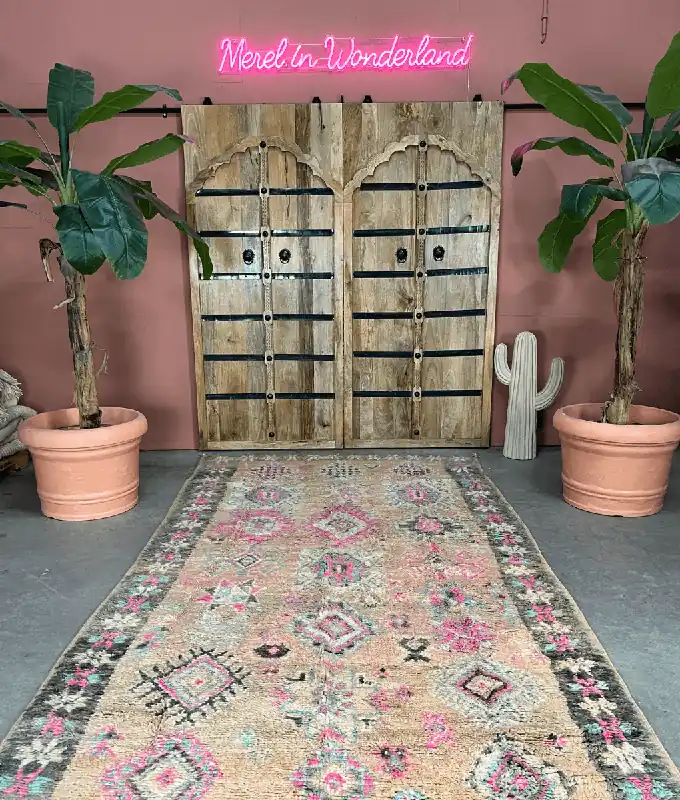 Direct Verzonden Beni Mguild vloerkleed Pastel - 160 x 326 cm