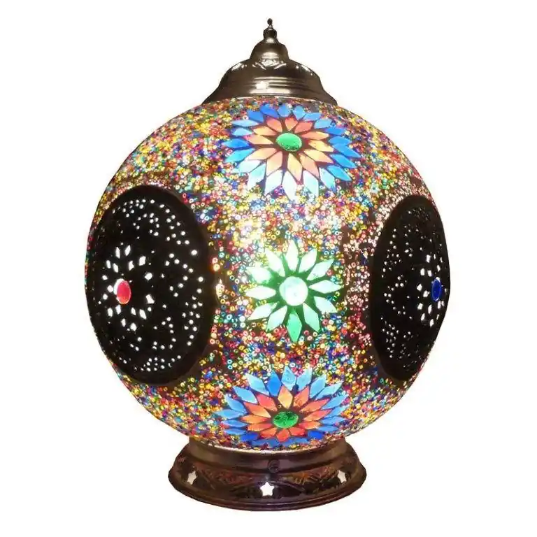 Alleen Vandaag Arabische tafellamp multi colour mozaiek