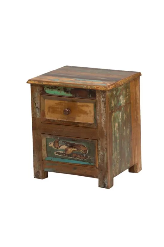 Aanbieding Scrapwood nachtkastje