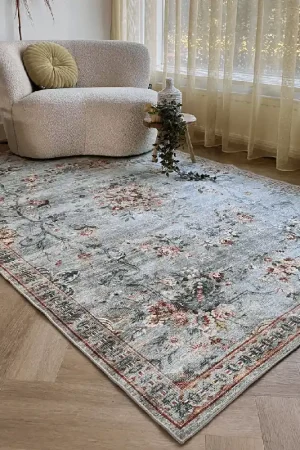 Wonder RugsRozenkelim vintage vloerkleed blossom green Bestseller