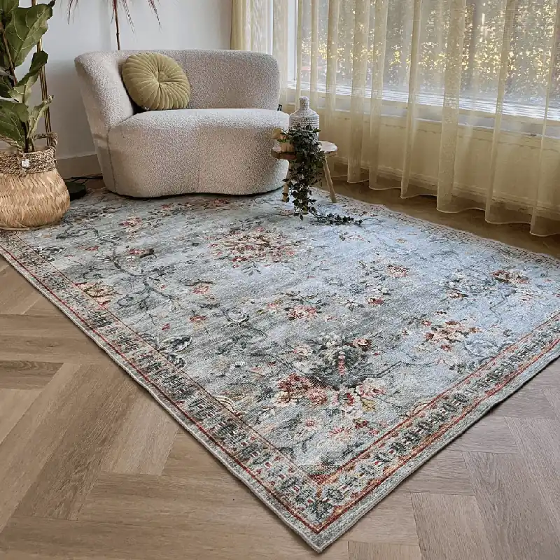 Wonder RugsRozenkelim vintage vloerkleed blossom green Bestseller