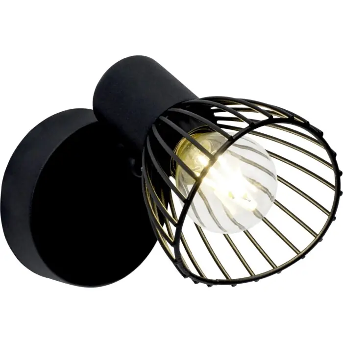 Actieprijs Brilliant Elhi Muurspot Zwart, 1-licht
