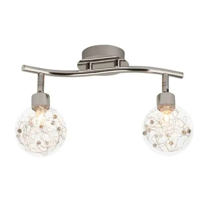 Brilliant Joya Spotbalk Chroom, 2-lichts Premium