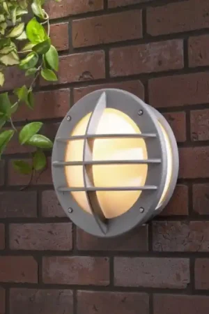 Express Levering Konstsmide Oden Muurlamp Zilver, 1-licht