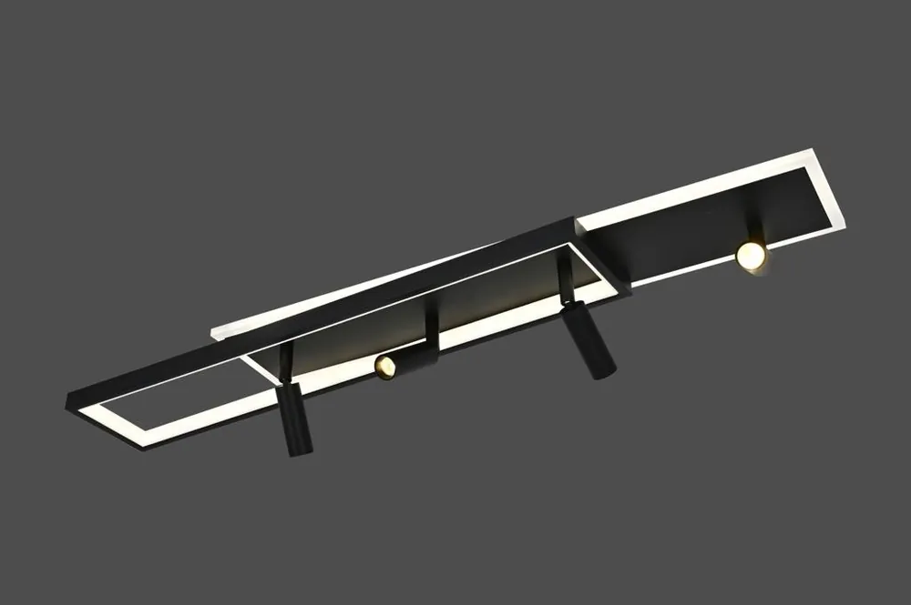 Hanglamp Barcelona - Rectangular - Zwart/Wit - 4 lichts Favoriet