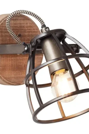 Op = Op Brilliant Matrix Muurspot Zwart, 1-licht
