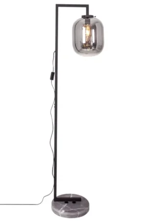 By Rydens Leola Staande lamp Marmer kleur, Zwart, 1-licht Betrouwbaar
