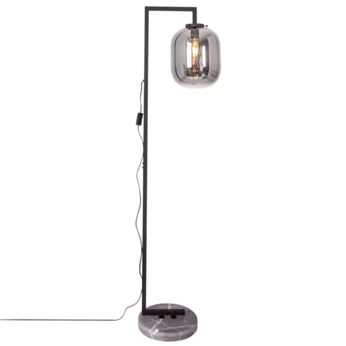 By Rydens Leola Staande lamp Marmer kleur, Zwart, 1-licht Betrouwbaar