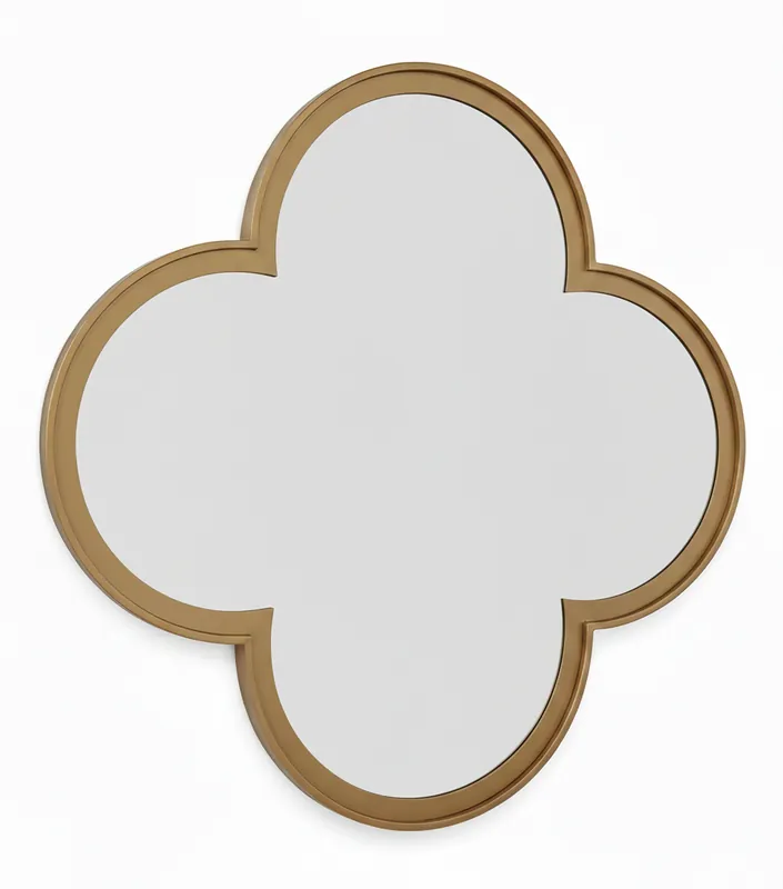 Merkproduct Klaver Wandspiegel – Organisch Design - 100 x 100 cm
