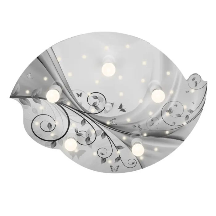 Dagaanbieding Elobra SARAH PHANTASIE Plafondlamp Zilver, 5-lichts
