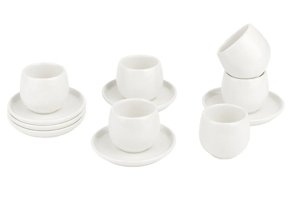 Favoriet Koffieset Egg 12-delig Wit 200 ml
