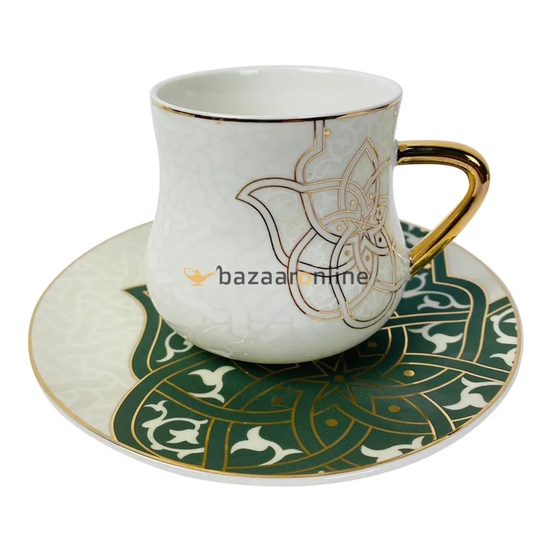 Direct Beschikbaar Koffieset Spirit of Ancient by Otantik Home Green